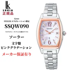 LUKIA x FEILER シルバー 角型時形　付属ポーチなし新品 セイコー ルキア、フェイラーとの限定コラボで人気の花柄を