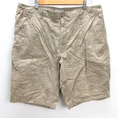G■ユニクロ/UNIQLO × Reyn Spooner ハーフパンツ/コットン【XL】ベージュ/men's/115【中古】■