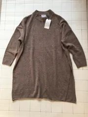 ト2412-⑩-3369 新品　チャオパニックティピー　CIAOPANIC TYPY  ロングニット　ブラウン　ONE