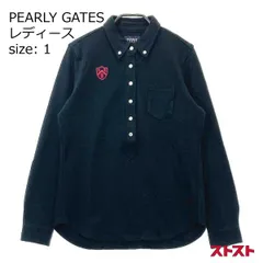 PEARLY GATES パーリーゲイツ 長袖ポロシャツ ワッペン ブラック系 1 [240101151672]#