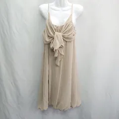 ◇ ⊂ alcali アルカリ 膝丈 ワンピース サイズF ベージュ系 レディース E  【1412260040273】