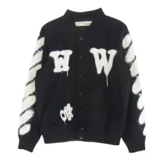 OFF-WHITE オフホワイト スプレーロゴ スタジアム ジャケット ブルゾン ブラック系 L【中古】のサムネイル