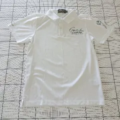 ◇ Θ GOTCHA GOLF ガッチャゴルフ ゴルフウェア 半袖 ポロシャツ サイズL ホワイト系 メンズ E  【1508060004475】