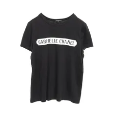 シャネル CHANEL カットソー ガブリエル フロッキープリント ココマークボタン P57359K07506 コットン Tシャツ レディース Used Bのサムネイル