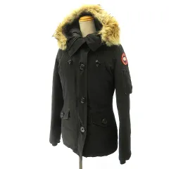 カナダグース CANADA GOOSE ジャスパー ダウンジャケット アウター コヨーテファー 68F8490 黒 ブラック XSのサムネイル