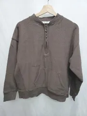 ◇ ⊇ AMERICAN HOLIC コットン100% 長袖 ブルゾン サイズL ブラウン レディース P  【1411070002693】