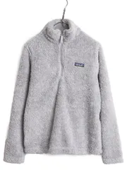 【お得なクーポン配布中!】 18年製 パタゴニア ロスガトス ハーフジップ レディース M / Patagonia アウトドア フリース プルオーバー ジャケット 毛長 パイル ボア 灰