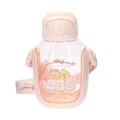 ☆ 스미코 구라시 / 재미 가게 ☆ 원 푸시 빨대 병 물통 빨대 아이 클리어 병 빨대 병 원 푸시 약 500ml 530ml 소녀 소년 아이 키즈 캐릭터 상품 세련된 귀여운 스케이터