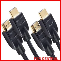 【数量限定】ベーシック ハイスピードHDMIケーブル 1.8m 2本セット（タイプAオス - タイプAオス） ブラック