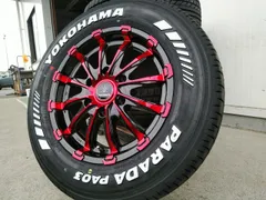 売切り特価 ◇新ホワイトレター195/80R15+ゴールドホイールセット 200