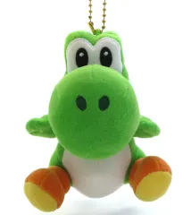 【中古】キーホルダー ヨッシー(刺繍ロゴタグ付き) ぬいぐるみキーチェーン 「スーパーマリオ」 ユニバーサル・スタジオ・ジャパン スーパーニンテンドーワールド限定