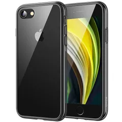 JEDirect iPhone SE 2020/2022 (第2/3世代) iPhone8 iPhone7 ケース 黄ばみなし バンパー 衝撃吸収 傷つけ防止 (ブラック) 1