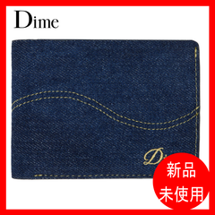 DIME CURSIVE BIFOLD WALLET INDIGO DENIM