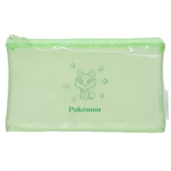 【メール便】ポケットモンスター ペンポーチ クリアフラットマルチケース ニャオハ ポケモン カミオジャパン 筆箱 新学期準備文具 キャラクター グッズ 