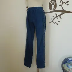 SALE】asana ヘンプコットン 刺し子 ジャージパンツ○藍染めインディゴ  
