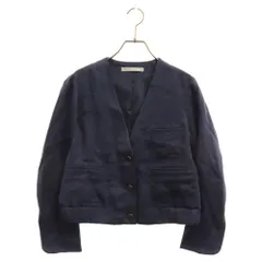 theory luxe (セオリー リュクス) Vネックリネンブルゾン レディース ネイビーのサムネイル