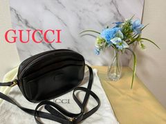 【70】GUCCI グッチ レザー クラッチバッグ ブラック 黒