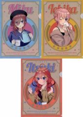[중고] 클리어 파일 나카노 카즈하나 & 나카노 미카리 & 나카노 오월 A4 클리어 파일 3장 세트 A 머그컵 Ver