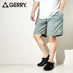 GERRY 水陸両用 ナイロン ハーフパンツ メンズ 速乾 ショートパンツ 短パン 川 海 水着 男女兼用 ユニセックス バギーショーツ サマーショーツ さらさら 涼しい 軽量 薄い ナイロン 100％ S M L LL XL ライトグリーン  079190