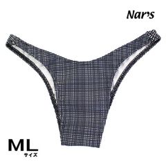 ナルズ ユニセックス 男女兼用 ショーツ ジェンダーレス ビキニ ハーフバック ショーツ メンズ 男性 下着 2wayストレッチ チェック柄 日本製 M L サイズ Nars 01158