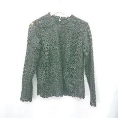 ◇ PAGEBOY 総レース 長袖 ブラウス サイズF ブラック レディース E  【1408060039913】