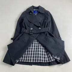 バーバリーブルーレーベル トレンチコート ノバチェック　ベルト付き BURBERRY BLUE LABEL 38