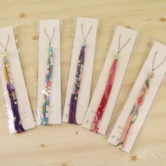 ネックストラップ [04] ５本セット ちりめん スマホ