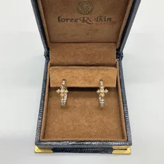ローリーロドキン18kダイヤ　クロスのピアス Loree Rodkin ローリーロドキン ピアス 十字架 クロス 18K 金