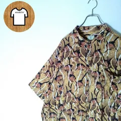 MorroBay 半袖 シャツ 4XL イエロー ブラック 黒 黄色 A308 総柄 派手 魚 フィッシュ テロテロ感 ハワイアン デザインボタン ヴィスコース レーヨン 通気性 韓国製  1ポケット 胸ポケット ビッグサイズ ビッグシルエット 大きい 大きめ