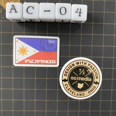 防水ステッカー　切手風　スタンプ風　海外　２枚セット　AC-1防水ステッカー　切手風　スタンプ風　海外　旅行　レトロ　２枚セット　AC-4