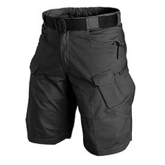 ブラック_5XL LHTショートパンツ メンズ アウトドア 大きいサイズ S-5XL ポケットいっぱい 釣りズボン 登山 半ズボン カーゴショーツブラック 5XL