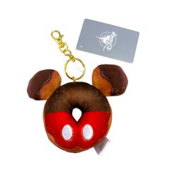 ディズニー【ミッキー】 ぬいぐるみキーホルダー・キーチェーン ドーナツ MICKEY'S BAKERY