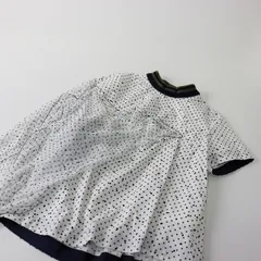 美品 定価4.5万 2019SS sacai サカイ 19-04320 POLKA DOT TOPS 1/ホワイト ポルカドット ブラウス アシンメトリー【2400013380393】のサムネイル