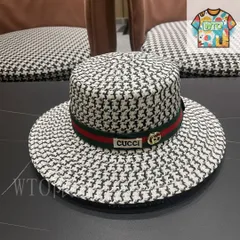 【今日WTO】GUCCI 2025 新 藪麦わら 日除け帽-ZY59