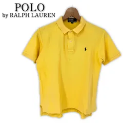 80s 緑タグ POLO by RALPH LAUREN 半袖 ポロシャツ 160 イエロー ポロバイラルフローレン 半袖シャツ キッズ メンズ レディース ヴィンテージ ビンテージ オールド 古着 80年代