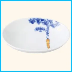 【特価商品】浜陶 波佐見焼 和山窯 楕円取皿 16×13cm にんじん 205910 ホワイトのサムネイル