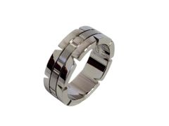 カルティエ タンクフランセーズ リング #47 750WG K18 指輪 ブランドジュエリー Cartier