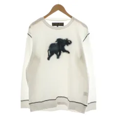 ハンティングワールド HUNTING WORLD Tシャツ カットソー 長袖 ゾウ柄 コットン XL 白 ホワイト 620-66602 /AN37 ■JSのサムネイル