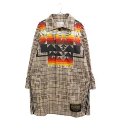 Sacai (サカイ) 19SS × PENDLETON Check Coat ペンドルトン サイドジップ チェック ステンカラーコート マルチカラー 19-01933Mのサムネイル