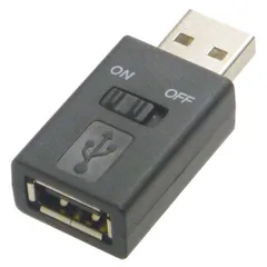 【 新品 未開封 】 アイネックス USB電源 スイッチアダプタ ブラック ADV111B 未使用 送料無料のサムネイル