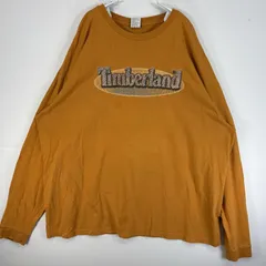 古着 90's～00's/90年代～00年代 ティンバーランド Timberland 長袖Tシャツ 3Dプリント 大きいサイズ クルーネック XXXL  イエロー系 メンズ