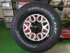 新品 4本 デリカ D5 RAV4 CX5 タイヤホイール ヨコハマ ジオランダー X-AT 235/70R16 16インチ InFernoのサムネイル