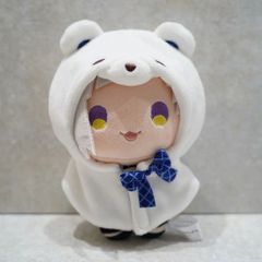 文豪ストレイドッグス（文スト）くじ引き堂 着せ替えっこぬいぐるみくじ A賞 A-1 中島敦 ぬいぐるみ ＋ C賞 C-3 着せ替えポンチョ くま(しろ) 　2点セット