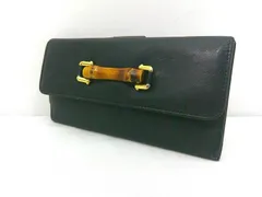 s25g-993x【中古】GUCCI ｸﾞｯﾁ　ﾊﾞﾝﾌﾞｰ　Wﾎｯｸ　長財布　035・1137・1863.0