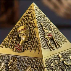 新品 灰皿 フタ付き 蓋 吸い殻入れ ピラミッド 卓上 置物 オブジェ ユニーク雑貨 インテリア 小物 プレゼント ギフト おもしろ 装飾品 おしゃれ kkkvyu