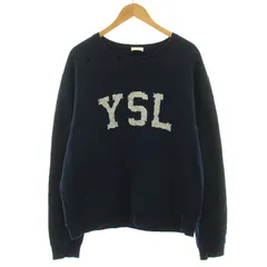 サンローラン パリ SAINT LAURENT PARIS 21AW YSL クルーネックスウェット トレーナー XXL 紺 ネイビー 666979 /DKのサムネイル