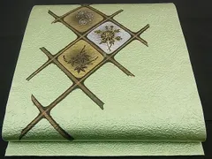 平和屋着物■太鼓柄袋帯　草花菱天井文　金彩　逸品　n-iz1703