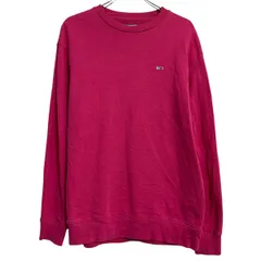 TOMMY JEANS ロゴスウェット トレーナー S ピンク トミージーンズ プルオーバー シンプル 古着卸 アメリカ仕入 a612-6070