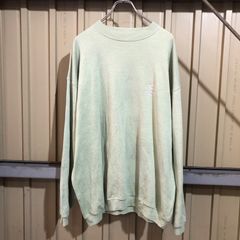 327 Levi's ロゴスウェット L ピスタチオグリーン リーバイス 裏起毛 刺繍ロゴ 古着卸 アメリカ仕入