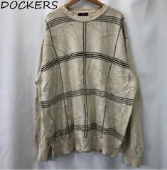 DOCKERS ドッカーズ ニット セーター 長袖 ベージュ メンズのサムネイル